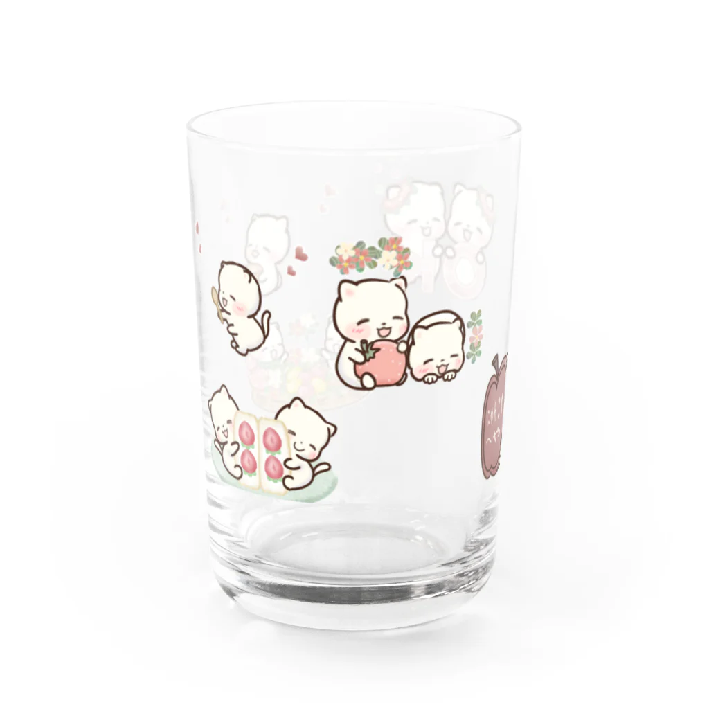 Chatoranの双子にゃんこ♡ Water Glass :left