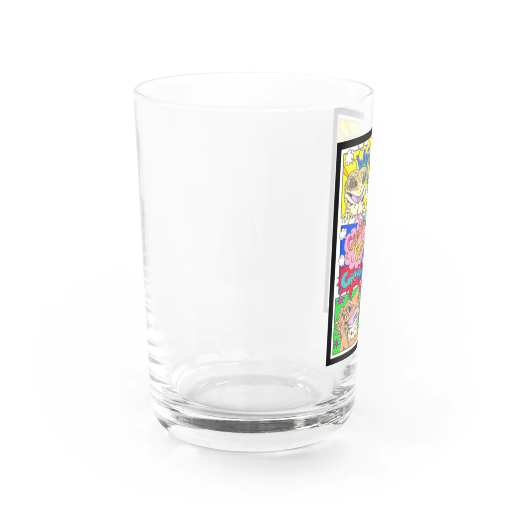 Aya@爬虫類グッズのWhat's up!? Water Glass :left