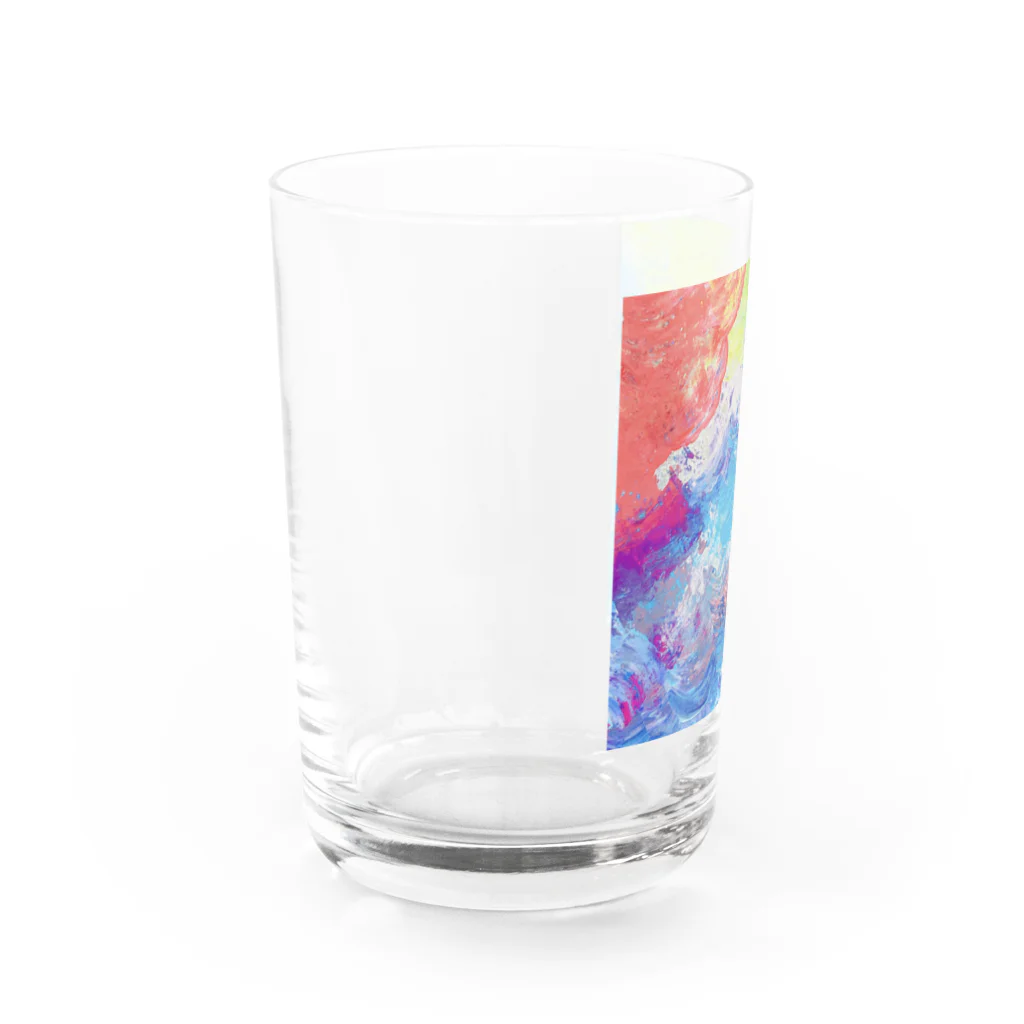 Muniyaの明け方の雲 Water Glass :left