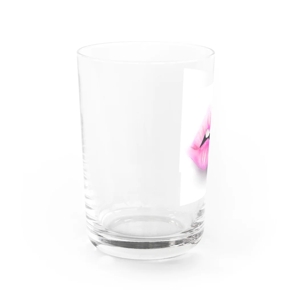 ニューヨークの唇 Water Glass :left