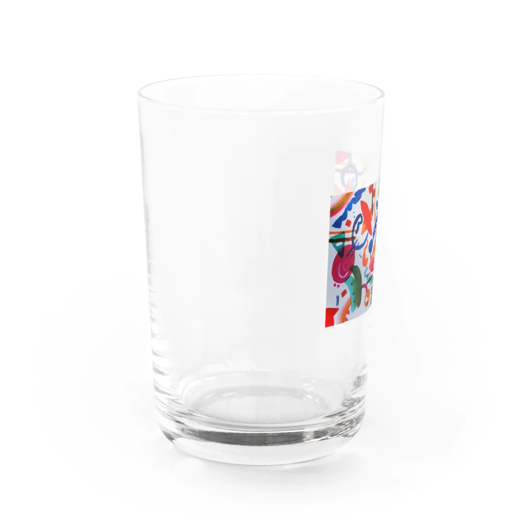 ニューヨークの絵 Water Glass :left