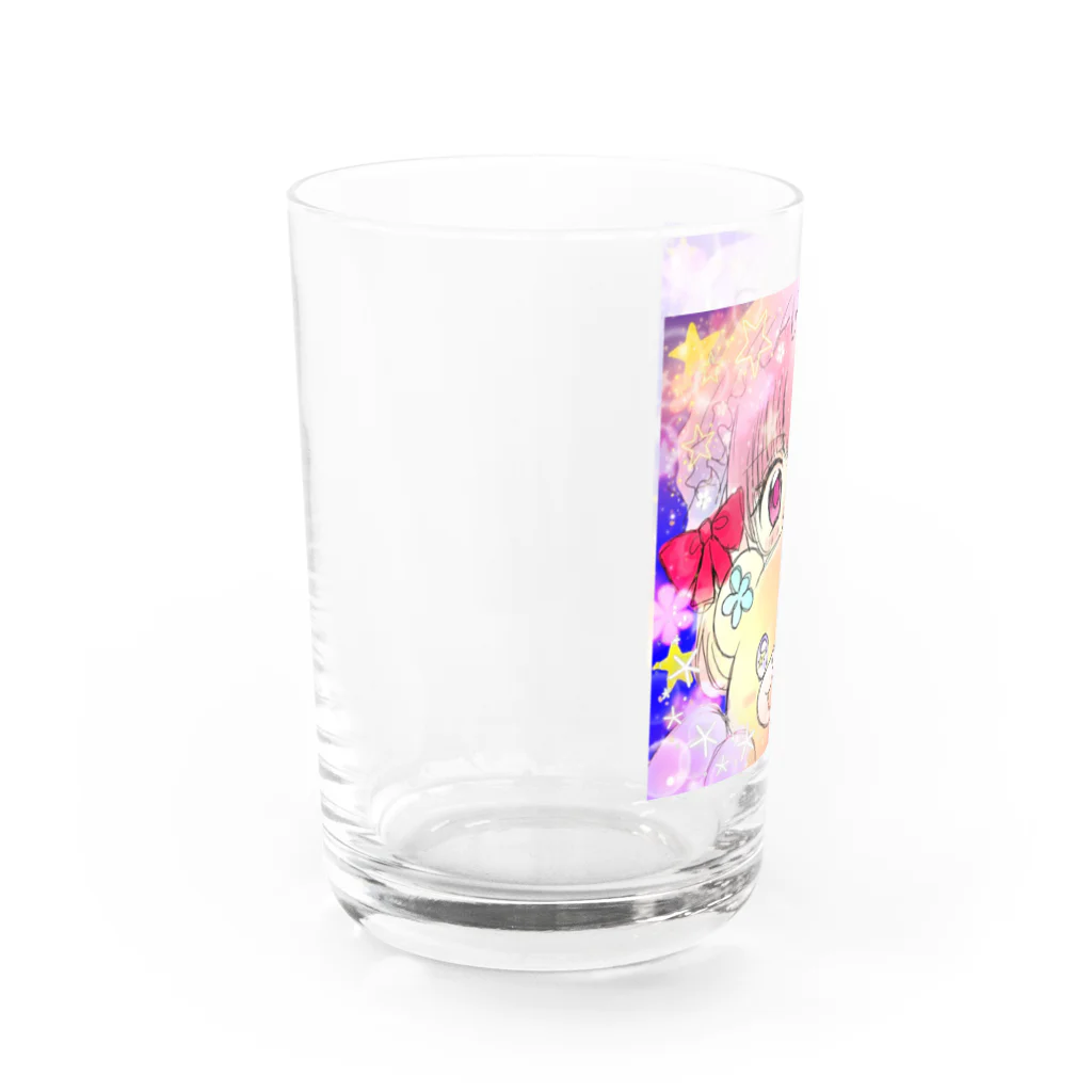 KANARIAのはなくまちゃんと夢見る女の子 Water Glass :left