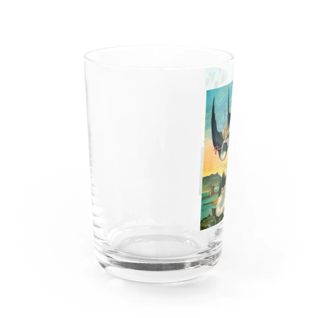 世界の絵画アートグッズのエレナー・ヴェア・ボイル 《おやゆび姫》 Water Glass :left