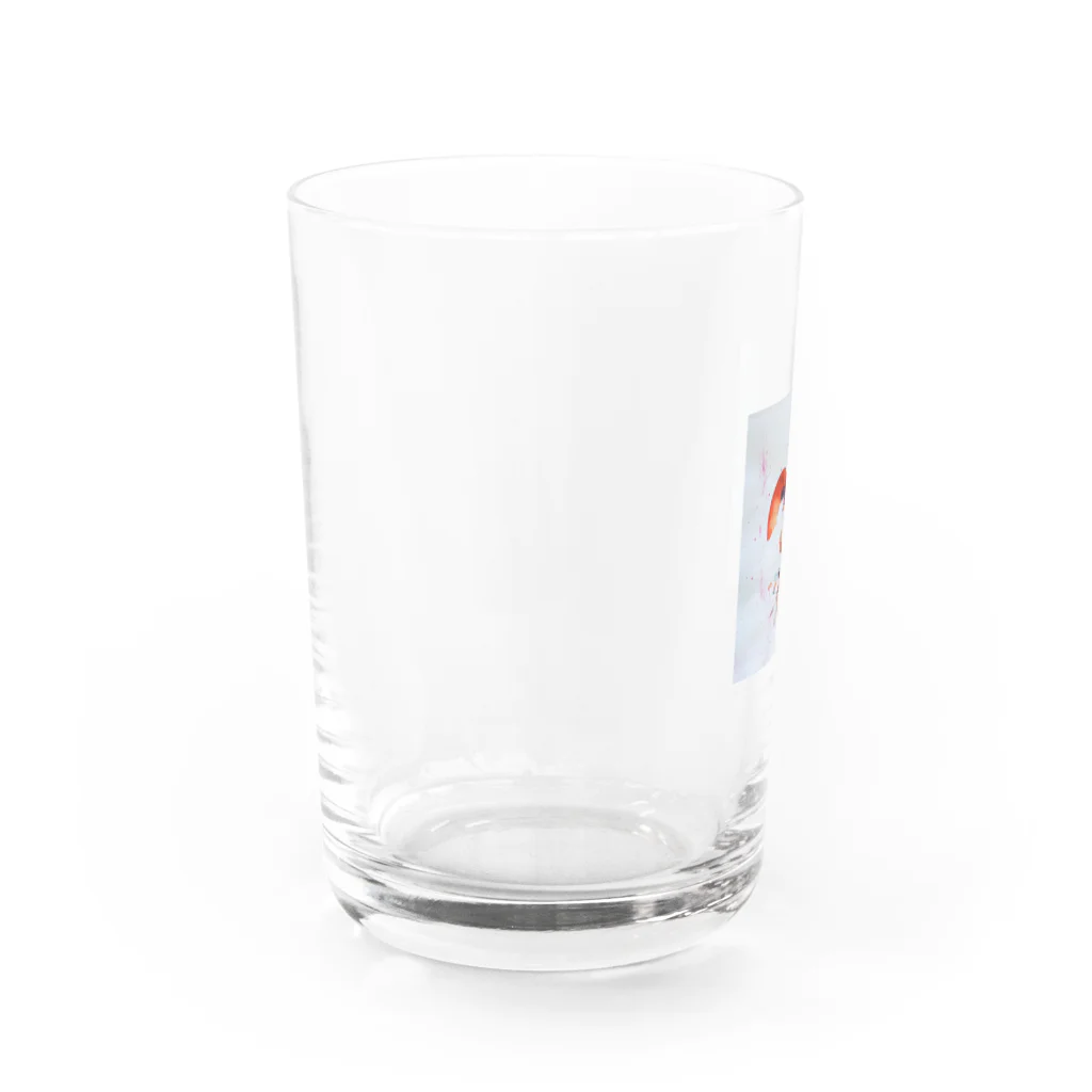 ニューヨークのオレンジ Water Glass :left