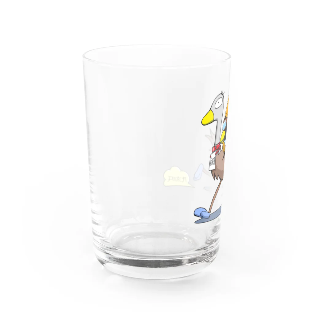 かぜすず　風（かぜすずふう）のぺっふうとだちょふ Water Glass :left