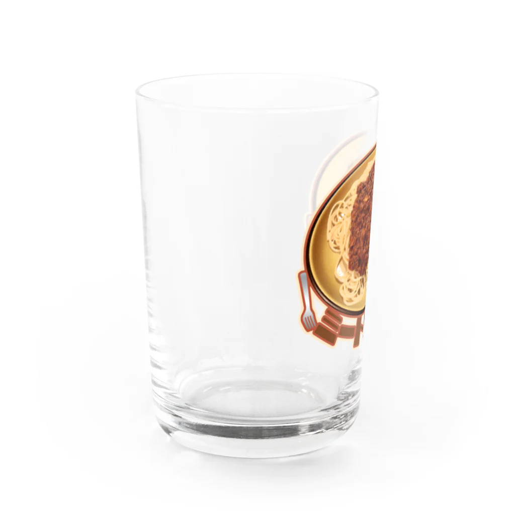 ナポリタンのミートソース Water Glass :left