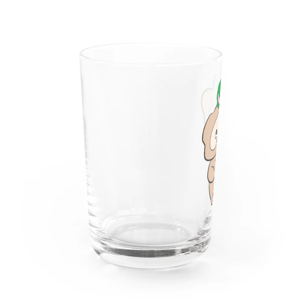 ぴんころの柏餅とたぬき Water Glass :left