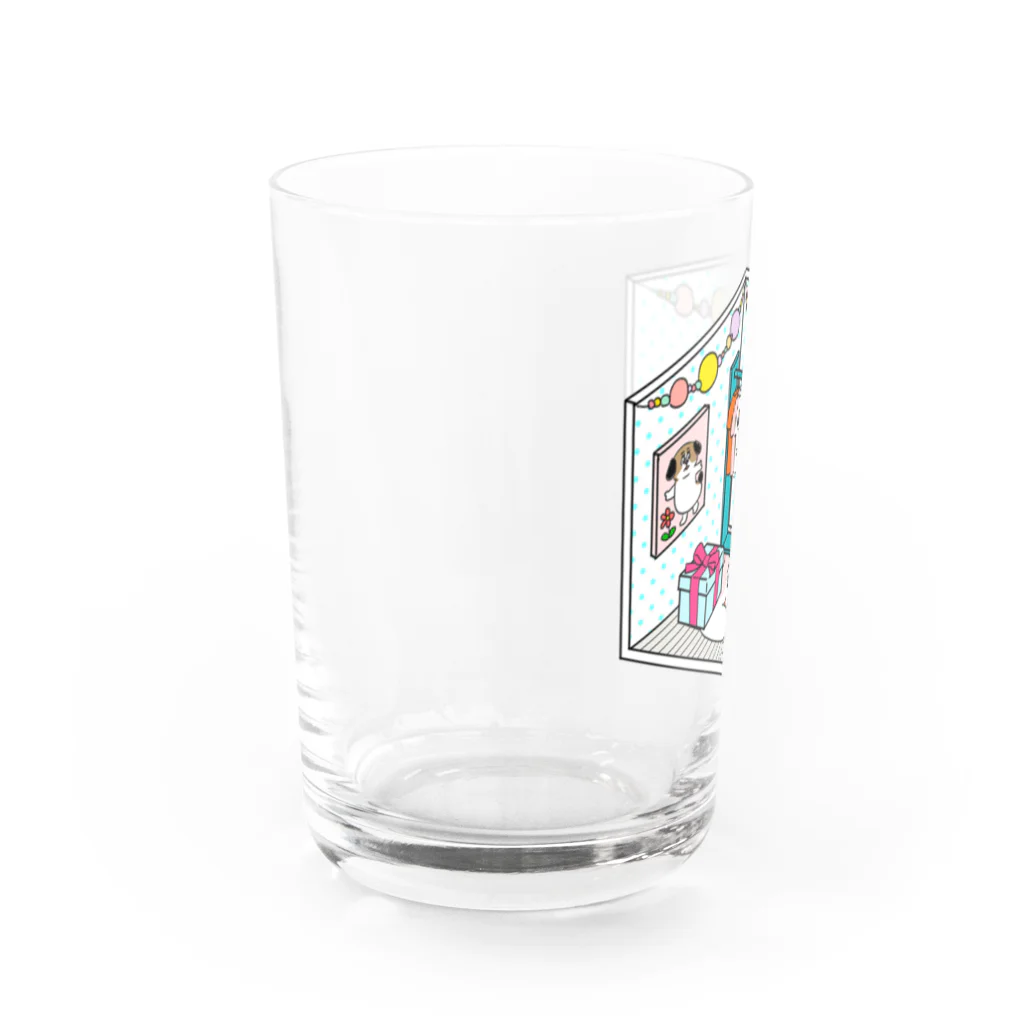 マツバラのもじゃまるくつろぎ Water Glass :left