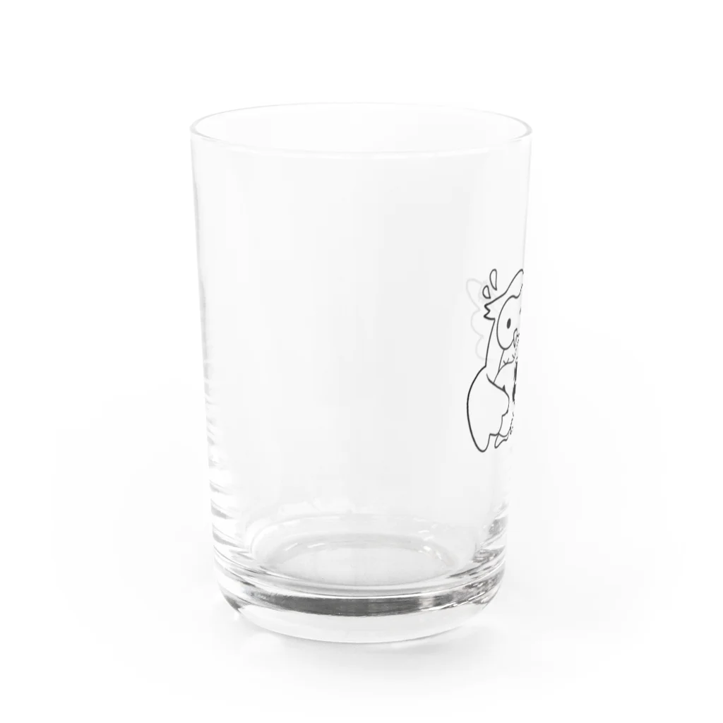 Ririka121128のアコギを持たされたフクロウくん Water Glass :left