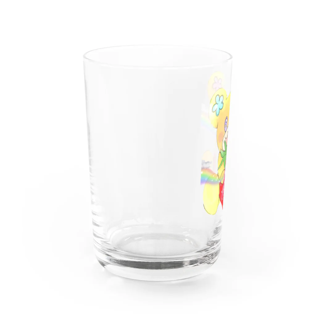 KANARIAの夢見るクマの、はなくまちゃん Water Glass :left