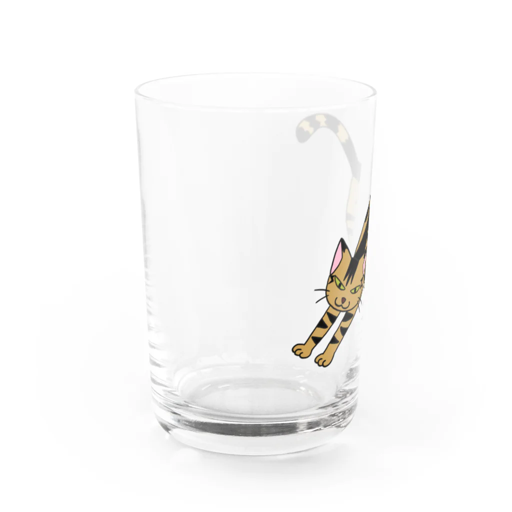 Frei Hyäneののびーんネコ Water Glass :left