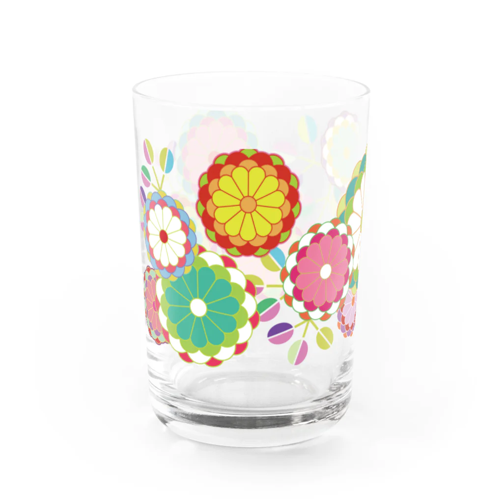 無孔笛の菊花 Water Glass :left