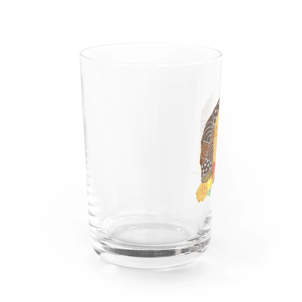 めろんぽっぷのお店だよの蝶ネクタイのゾウガメくん Water Glass :left