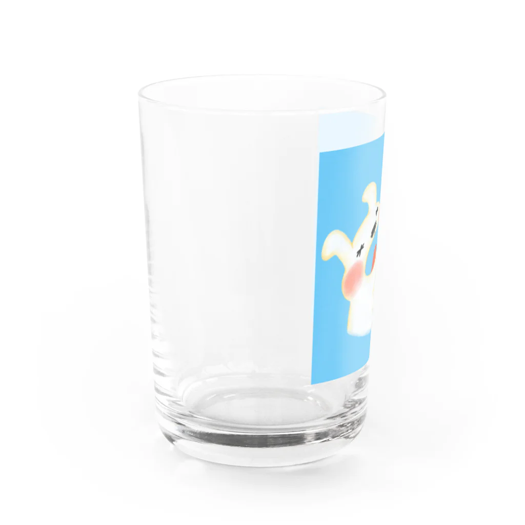 lionsan_galleryのいちごサンドたべるうさ Water Glass :left