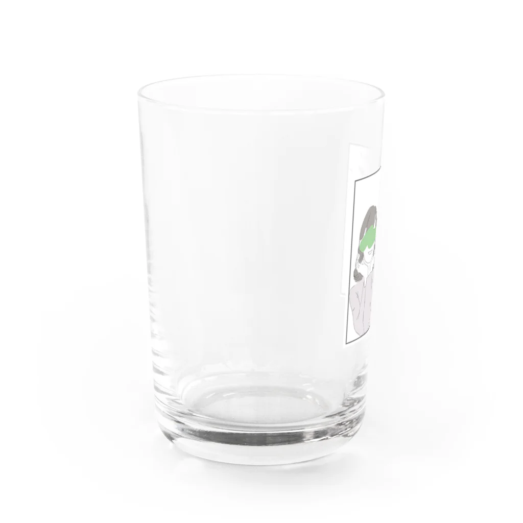 推し活向上委員会。の推ししか勝たん　緑 Water Glass :left