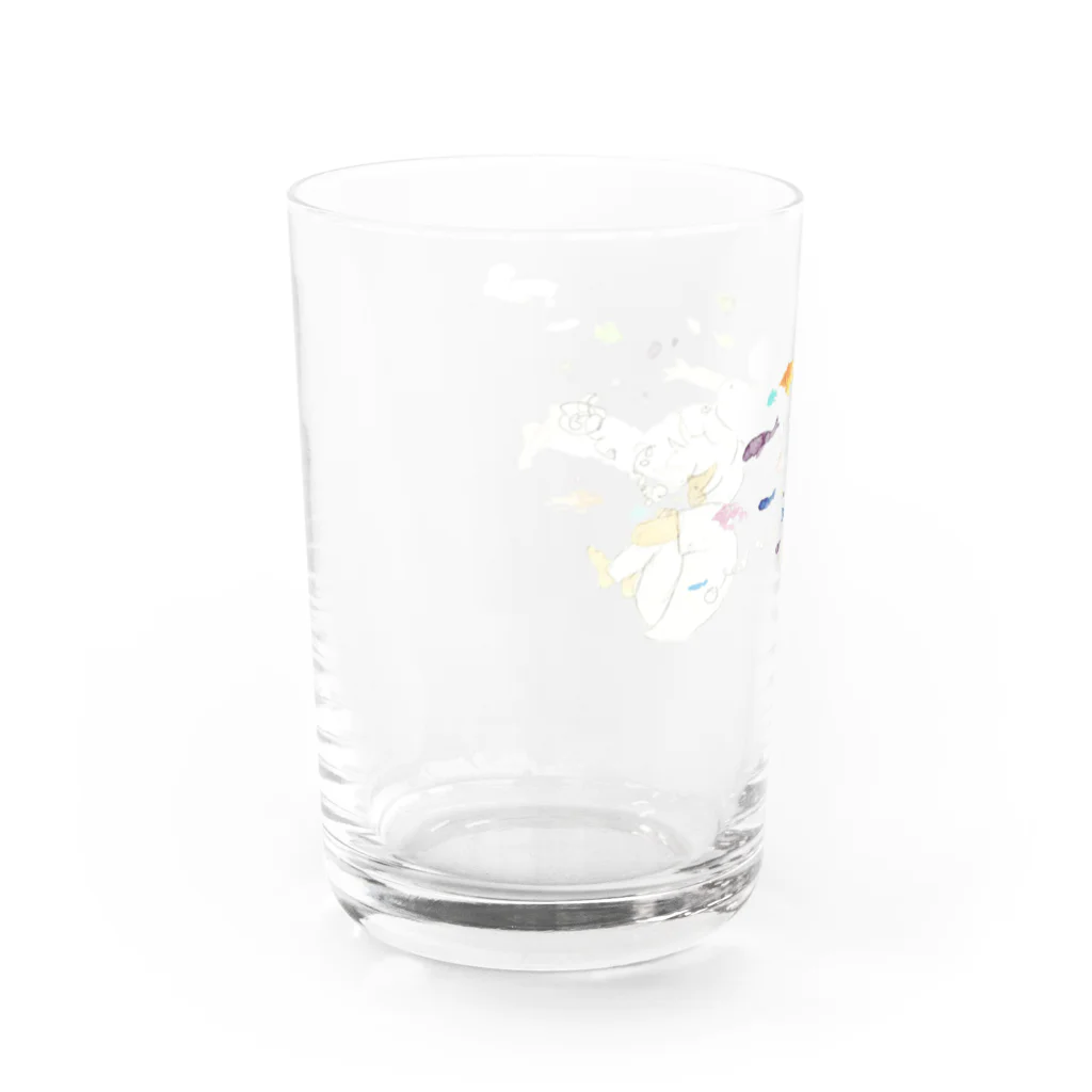 KARAMOUFUのおよぐ Water Glass :left