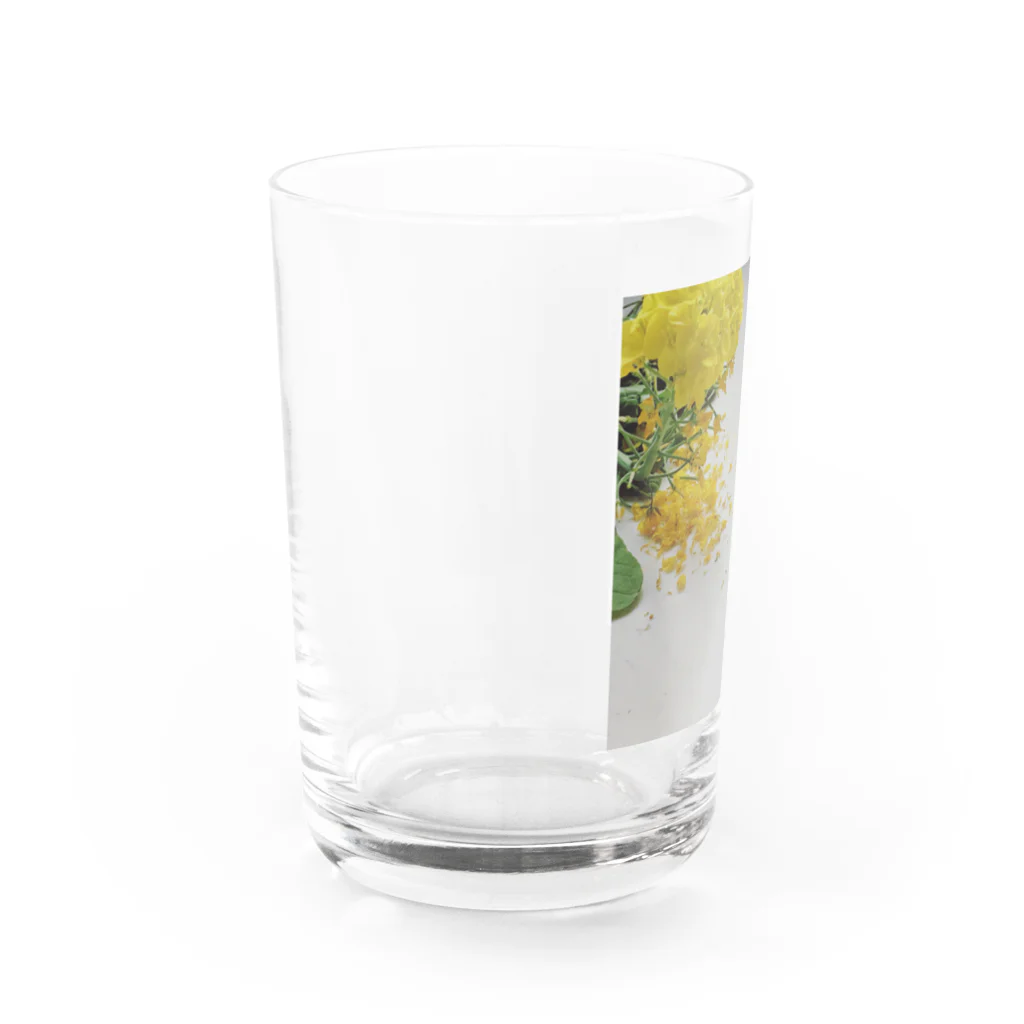 tonkamikaの菜の花　散 Water Glass :left