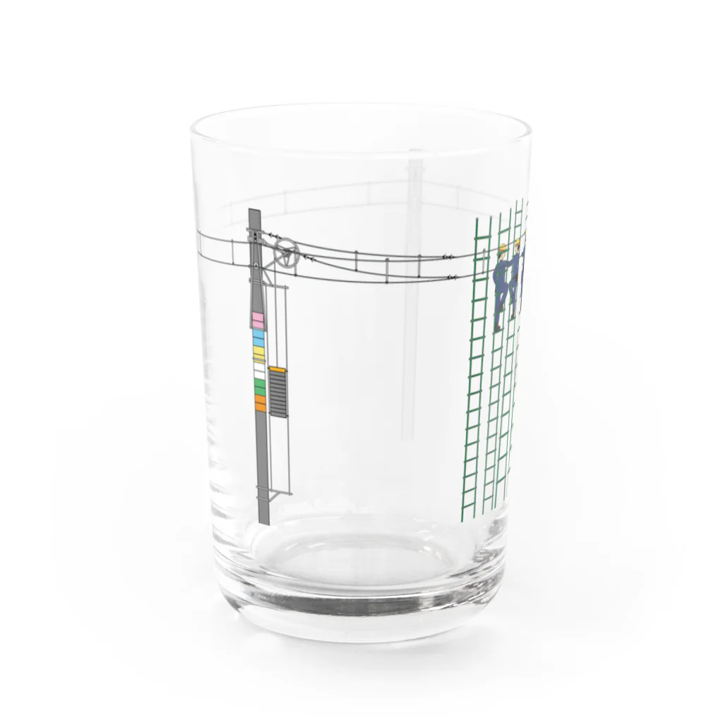 新商品PTオリジナルショップの架線工事中 Water Glass :left