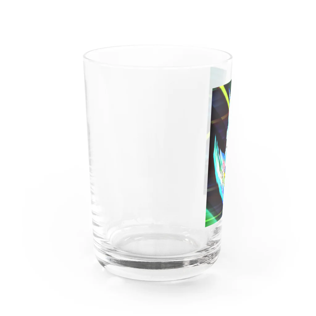 水草の宇宙を旅してきた猫、猫マン Water Glass :left