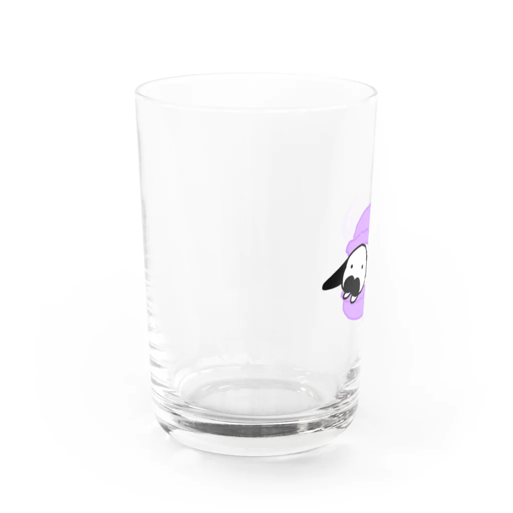 うさぎのUSA（うーさ）🐰のうさマカロンぱーぷる Water Glass :left