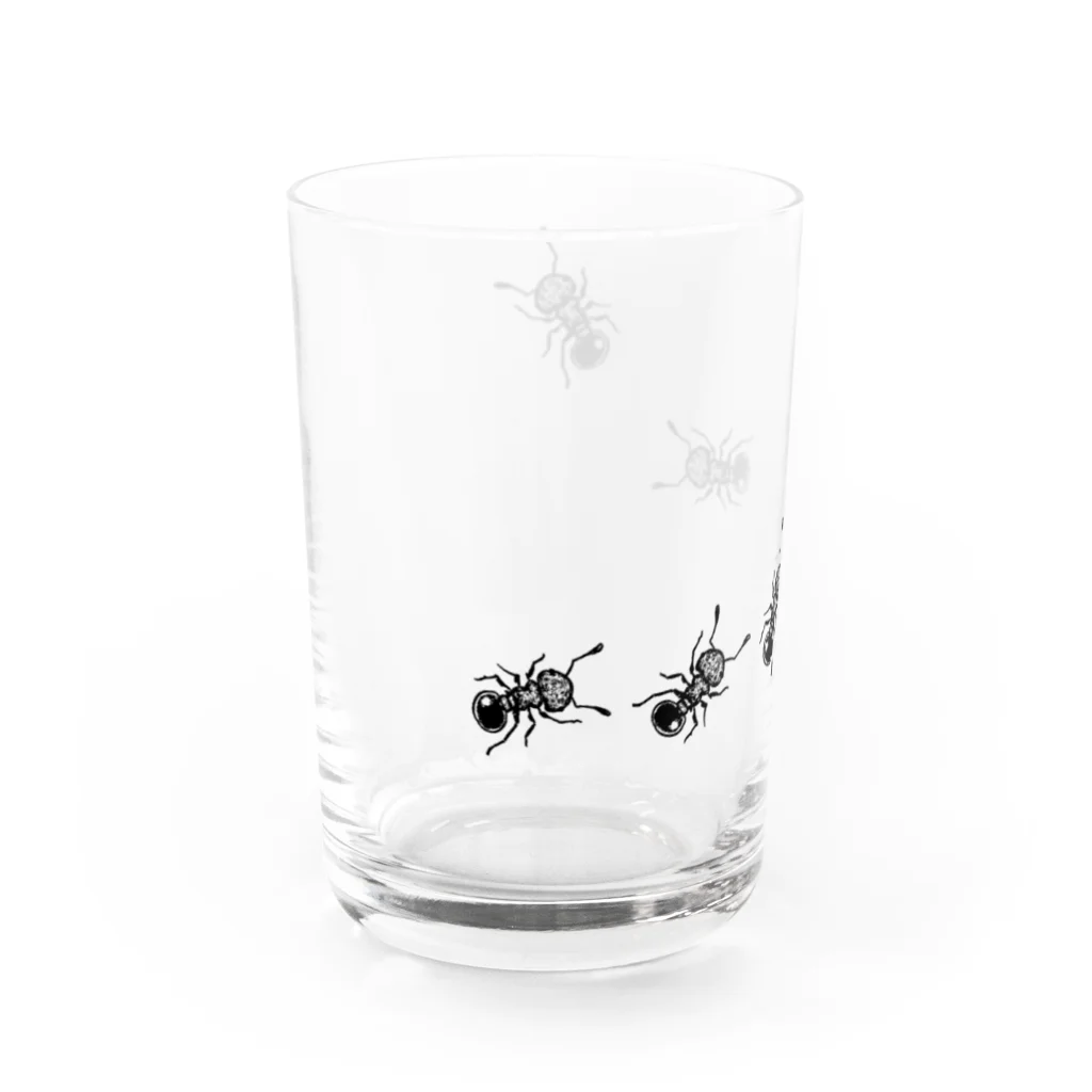 きっかわのあみめあり(くっきり白ナシver) Water Glass :left