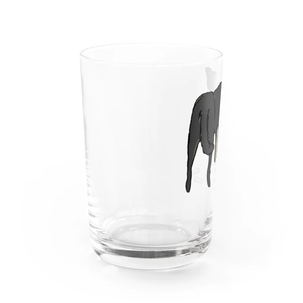 きっかわのラム犬とおやつ(色つきver) Water Glass :left