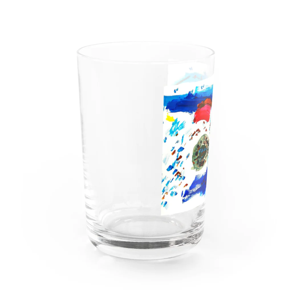 やわらかアートアカデミーのアンモナイト（EIM） Water Glass :left