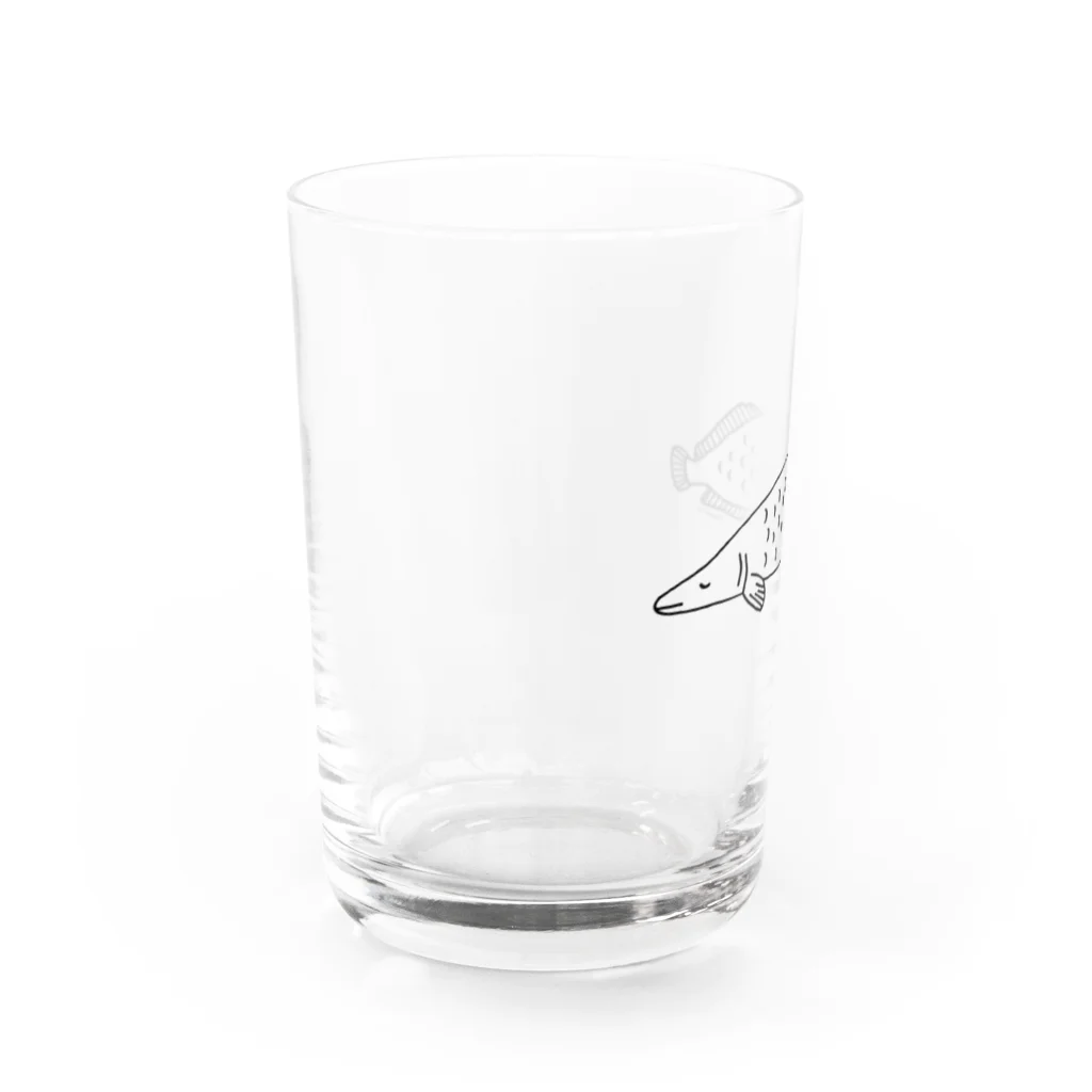 ドコドコ研究所のねむみピラルク Water Glass :left