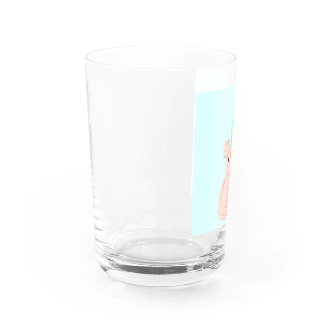 AKUBI工房のCREAM DOG2 Water Glass :left