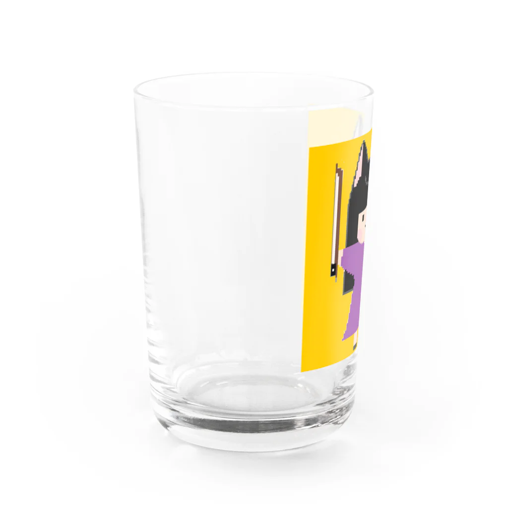 ケイコノマンガSHOPのドット絵ケイコちゃん Water Glass :left