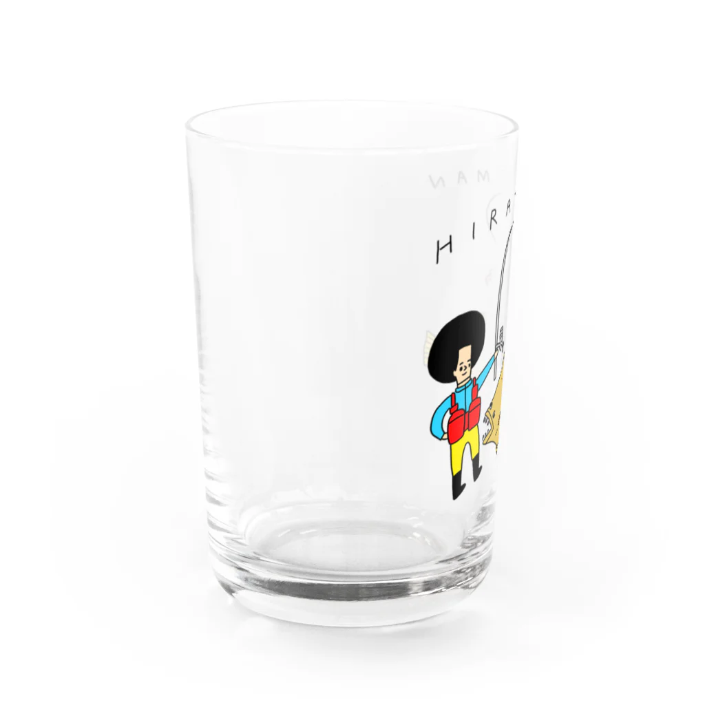 花くまゆうさくのhirameman Water Glass :left