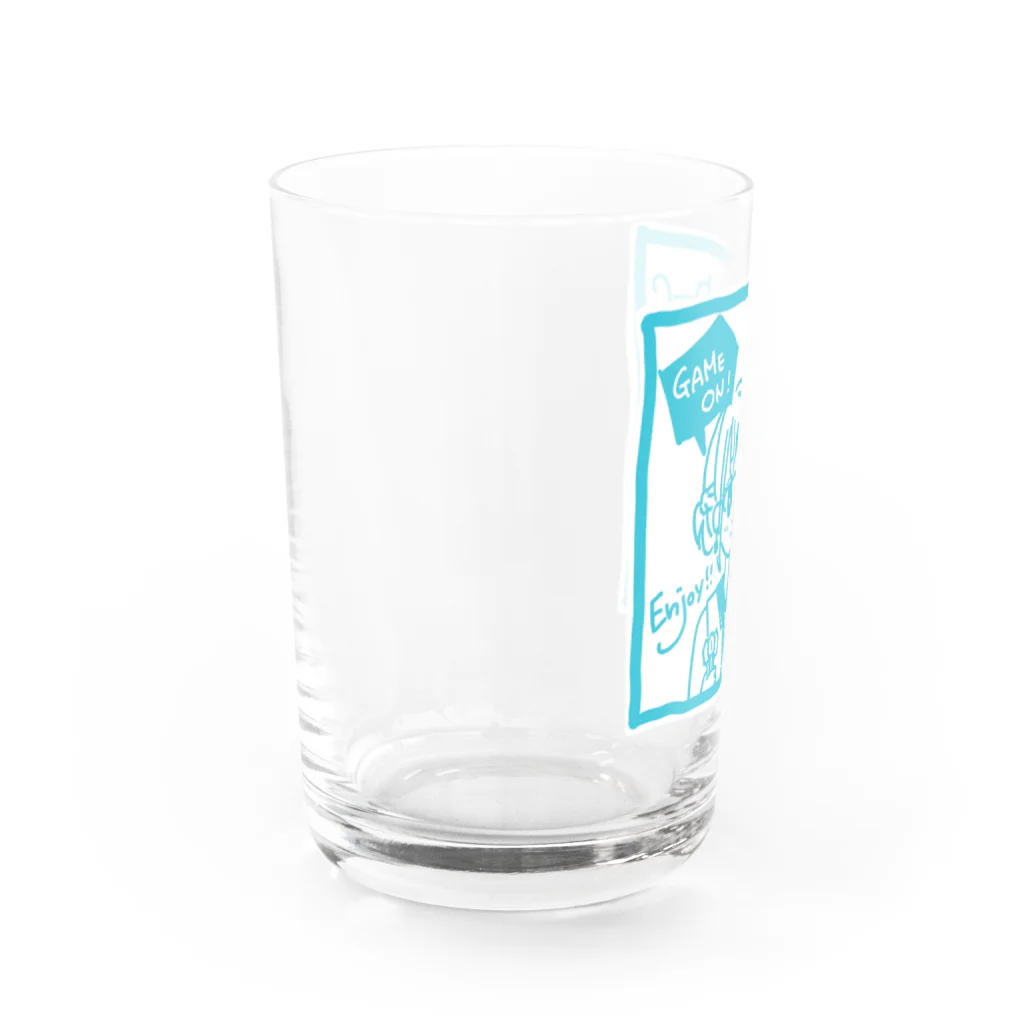 SWEET＆SPICY 【 すいすぱ 】ダーツのGAME ON!　【SWEET LIGHTBLUE】 Water Glass :left