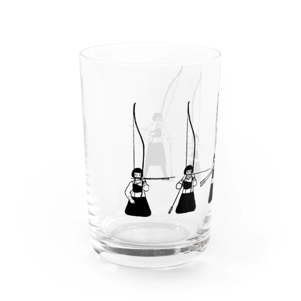 弓道のレトロな弓道学生５ Water Glass :left