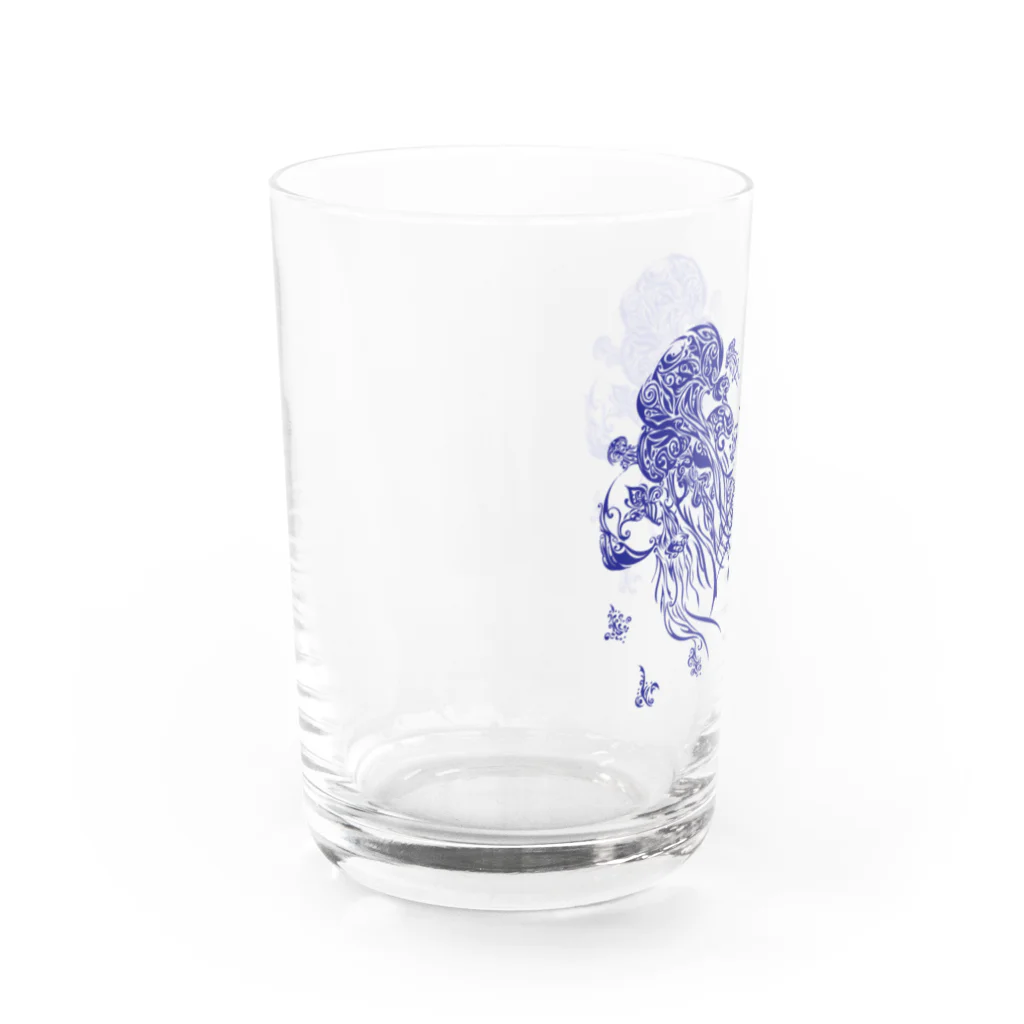 糖分兄弟の青クラゲ Water Glass :left