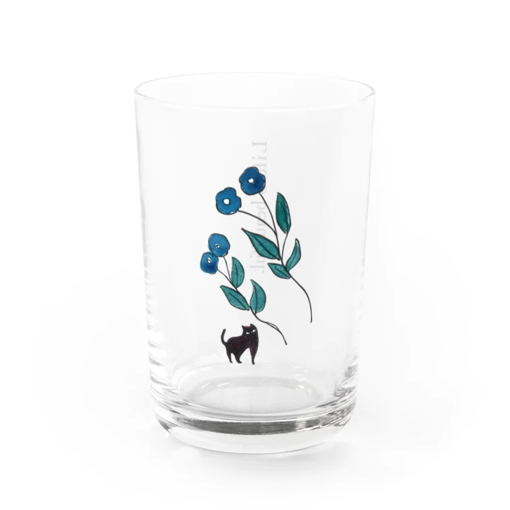 fussanのはなとねこの 【Life is beautiful.】 Water Glass :left