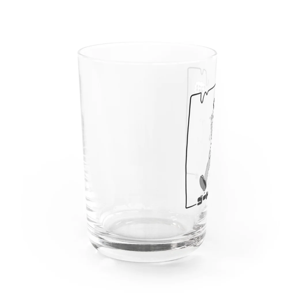 TANOSHINDAMONGACHI のゴートゥカフェ Water Glass :left
