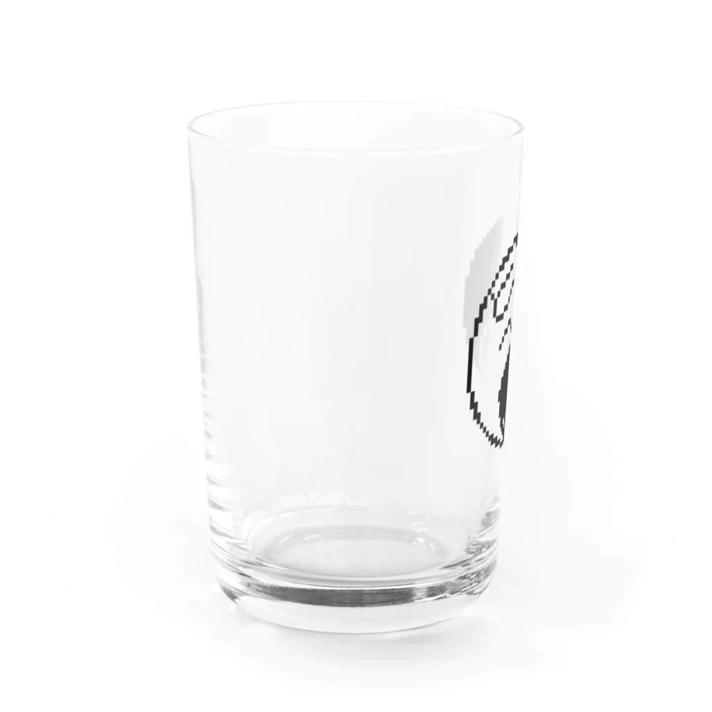 らびったけのたれ耳うさぎ🐰の太極図 Water Glass :left