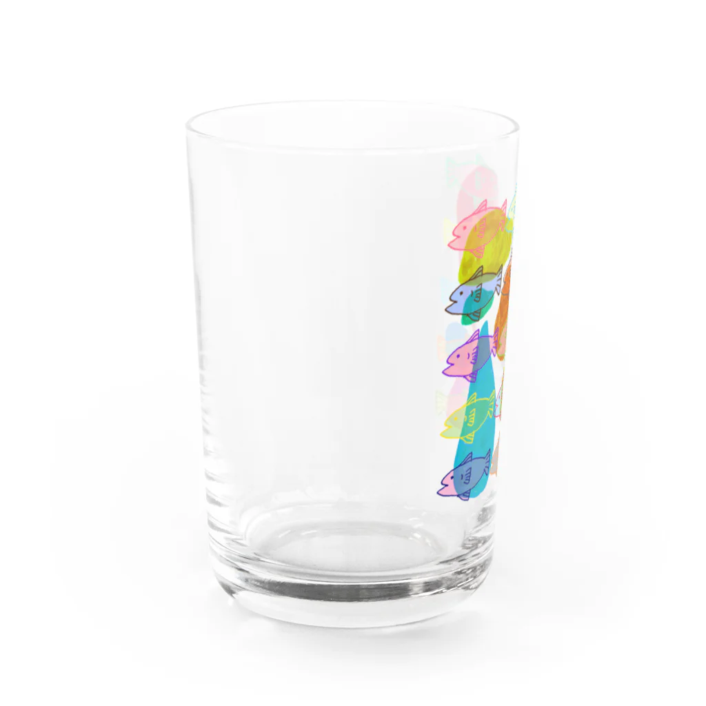  むきむき   地球生活の魚の冬休み Water Glass :left