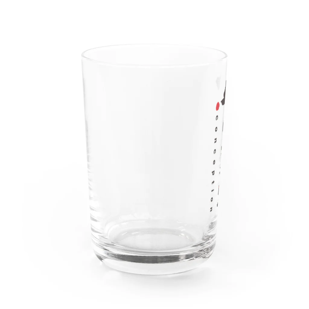 源内コンセプションの Gennai 筆文字Ver Water Glass :left