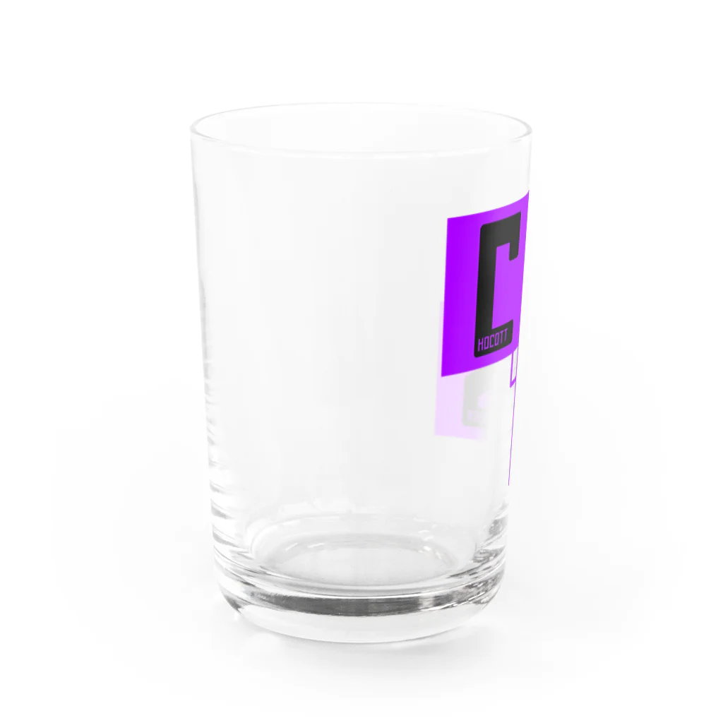 チョコット・シタイナーのチョコットシタイナー　CSロゴ Water Glass :left