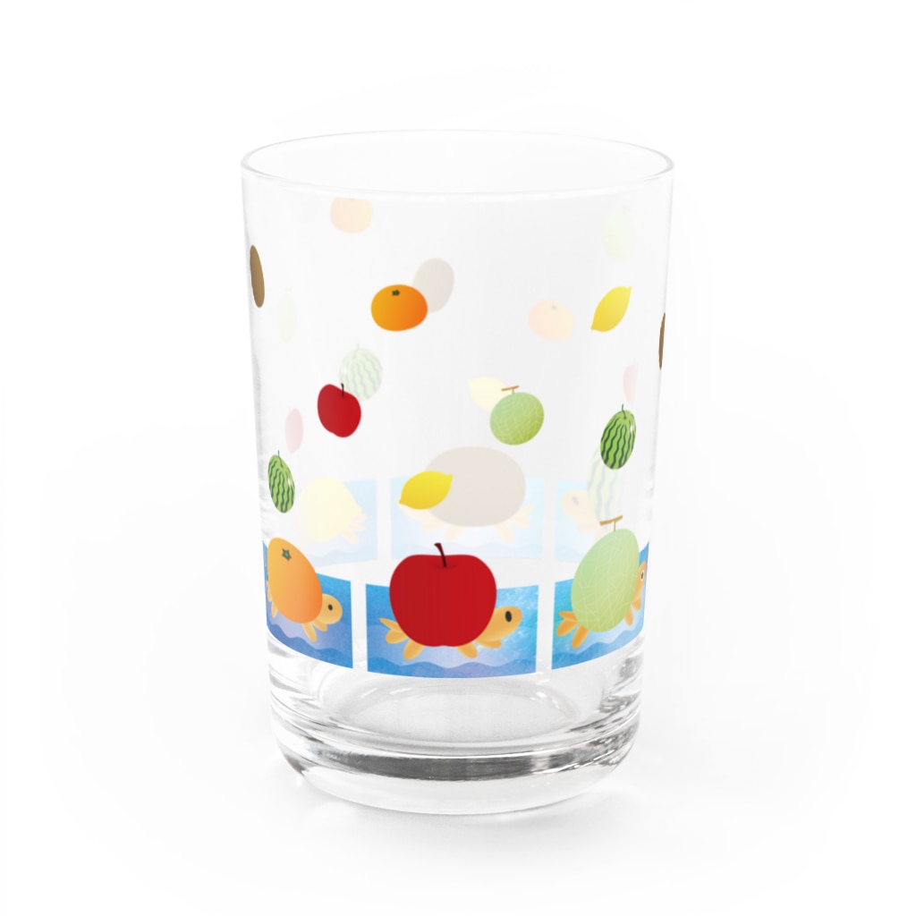 かるなぼっくすのフルーツかめングラス01 Water Glass :left