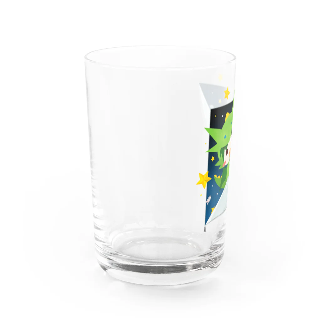 Tetra Styleの宇宙からひょっこりテン Water Glass :left