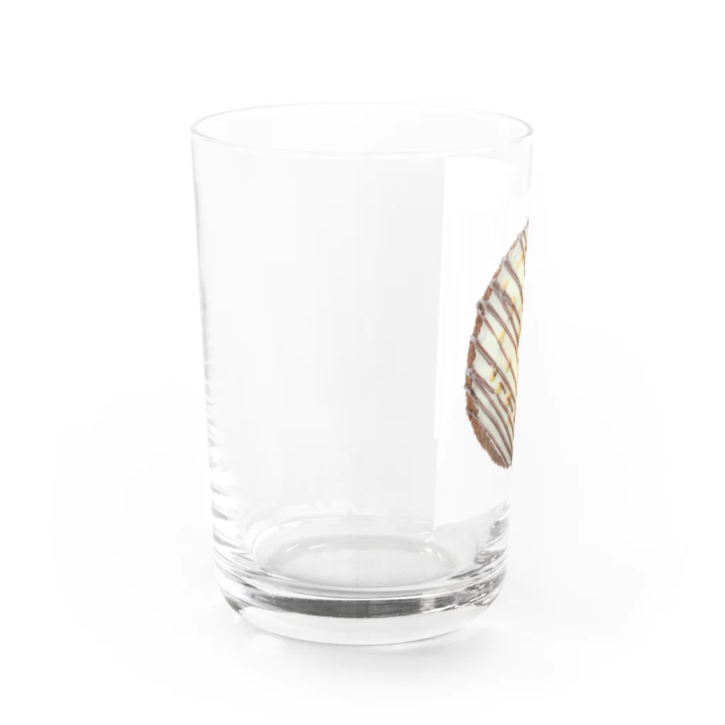 安藤食品サンプル製作所【ando foodmodel factory】のホワイトチョコナッツドーナツ Water Glass :left