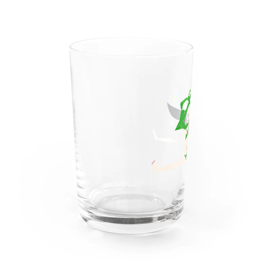 RED香月RICEの痩せたいデブピサロ Water Glass :left