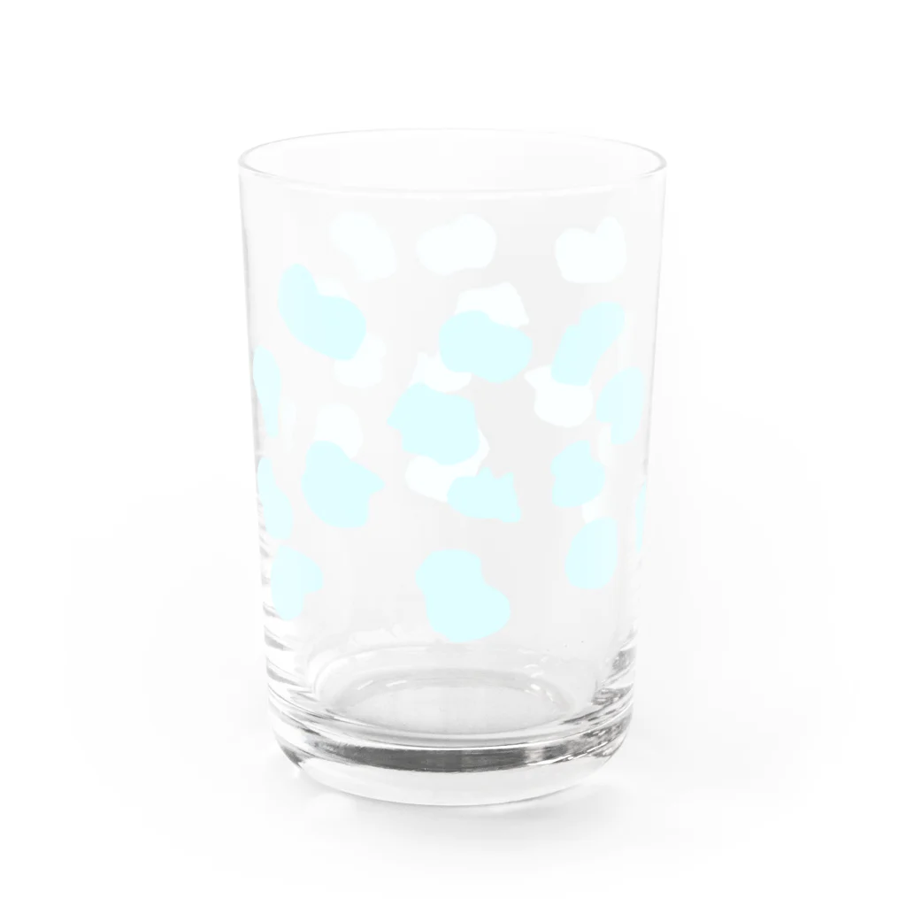 はちおうじ　にっきの牛乳を注ぐとウシになるやつ(そらいろ) Water Glass :left