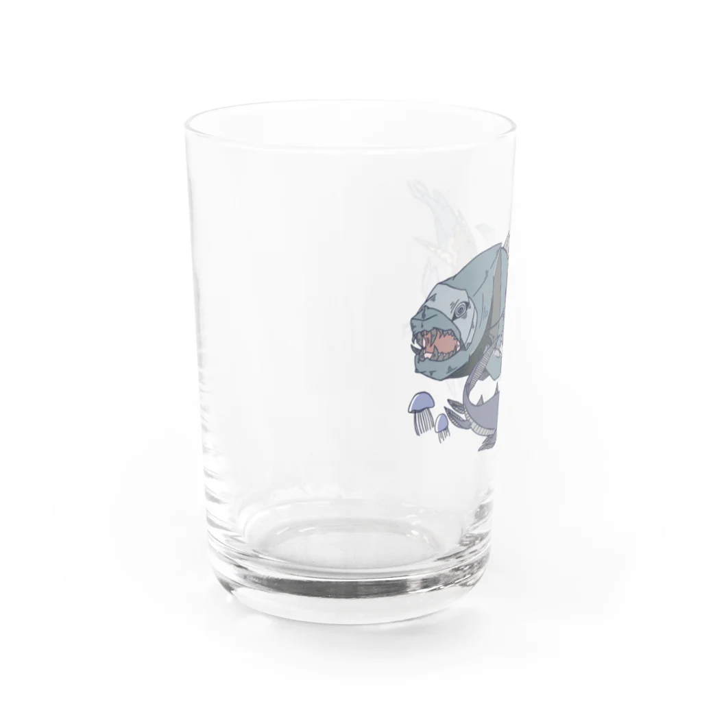 めかぶ商店の古代魚 Water Glass :left