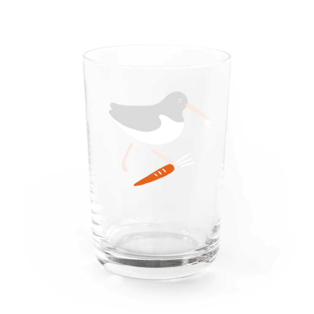 piro piro piccoloのミヤコドリとにんじん Water Glass :left