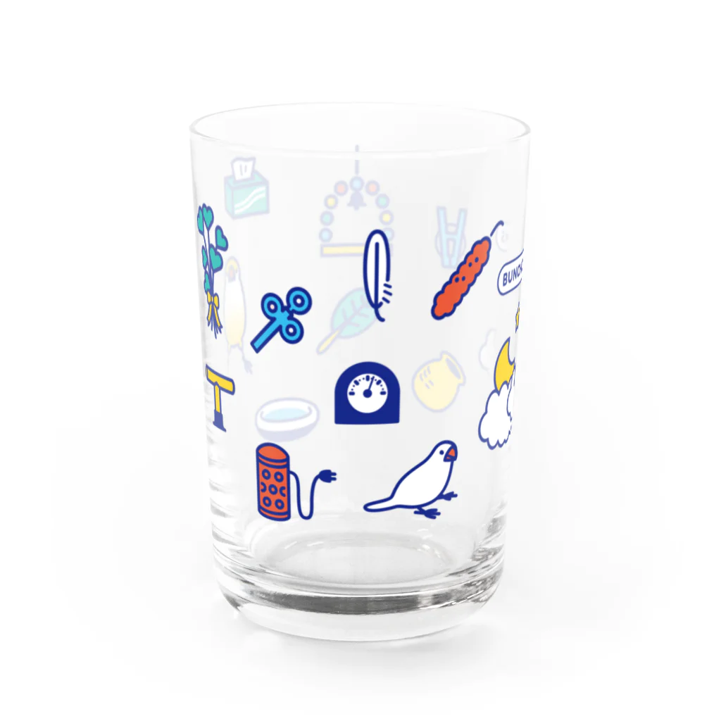 もしもしこちら文鳥のBUNCHO ITEMS Water Glass :left