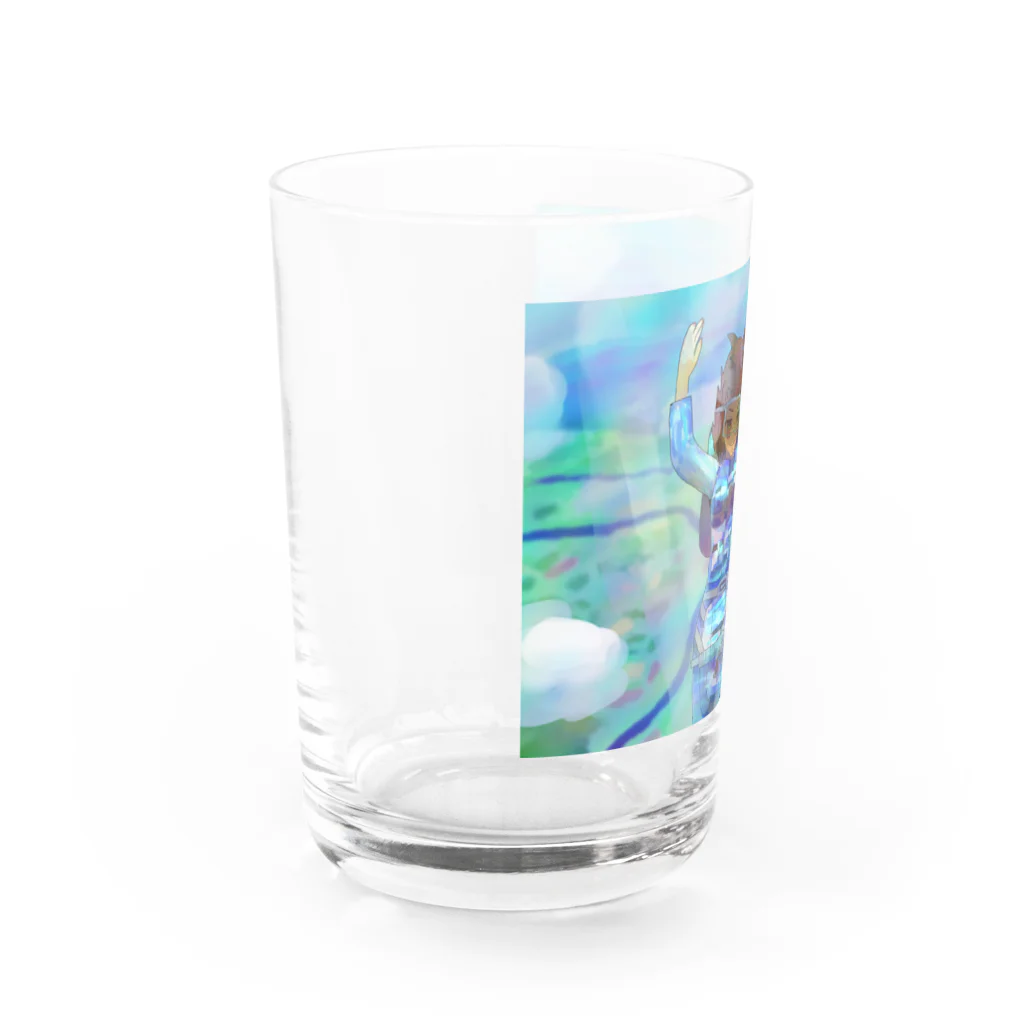 きなこもちの小屋２号店の空挺部隊の女の子 Water Glass :left