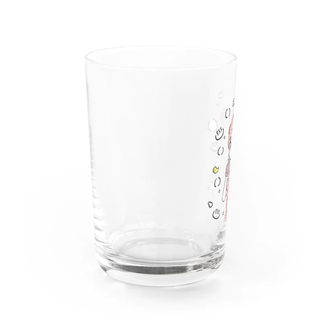 サウナ好きのカワウソのせんとうあがりのおんなのこ Water Glass :left